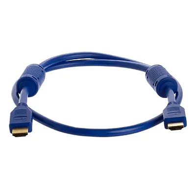 Cmple 971-N 28AWG HDMI Cable with Ferrite Cores - Blue - 3FT