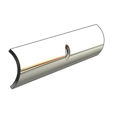 TACO Hollow Back 304 Stainless Steel Rub Rail Insert 3/4&quot; x 6&#39;