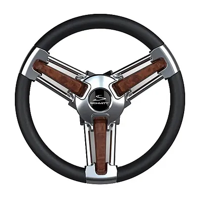 Schmitt &amp; Ongaro Burano Wheel 14" 3/4" Tapered Shaft Burl Polyurethane w/Sta