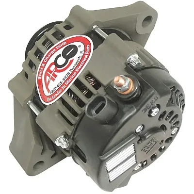 ARCO Marine Premium Replacement Outboard Alternator w/Multi-Groove Pulley - 12V 
