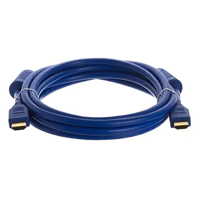 Cmple 973-N 28AWG HDMI Cable with Ferrite Cores - Blue -10FT
