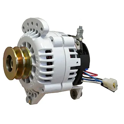 Balmar Alternator 120 AMP 12V 4&quot; Dual Foot Saddle Dual Pulley w/Isolated Ground