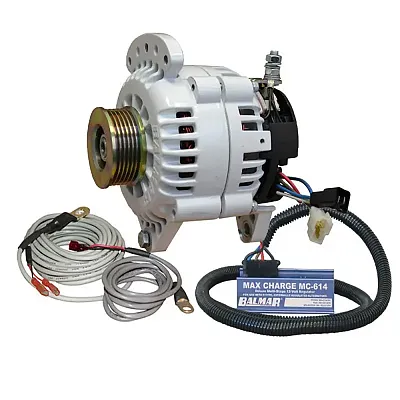 Balmar Alternator 100 AMP Kit 12V 3.15&quot; Dual Foot Saddle K6 Pulley Regulator &am