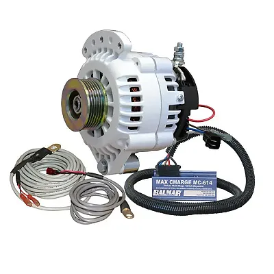 Balmar Alternator 100 AMP Kit 12V 1-2&quot; Single Foot Spindle Mount K6 Pulley Regul