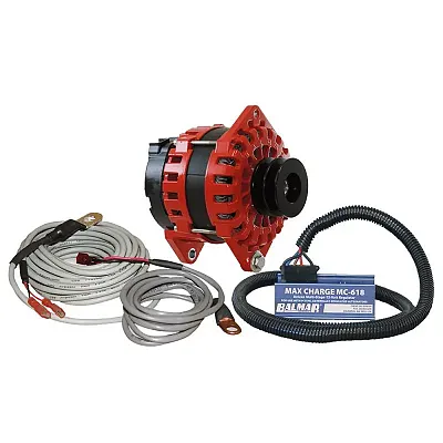Balmar Alternator 250 AMP Kit 12V 3.15&quot; Dual Foot Saddle Dual Vee Pulley Regulat