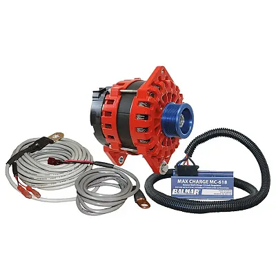 Balmar Alternator 250 AMP Kit 12V 3.15" Dual Foot Saddle J10 Pulley Regulator &a