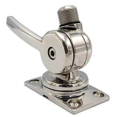 Shakespeare 6187 Sleek &amp; Compact Stainless Steel Rotatable 4-Way Ratchet Mou