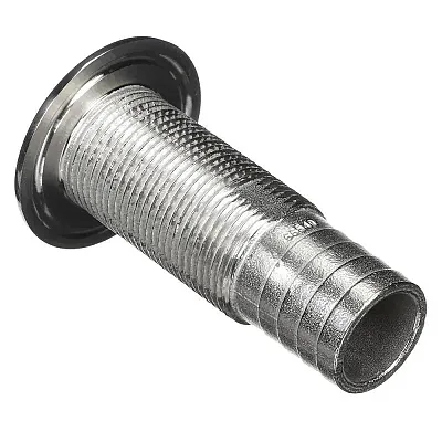 Attwood Stainless Steel Thru-Hull Standard Straight Barbed - 1-1/8" Inner Diamet