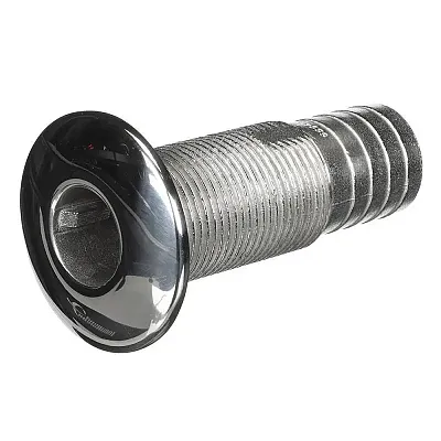 Attwood Stainless Steel Thru-Hull Standard Straight Barbed - 1-1/4" Inner Diamet