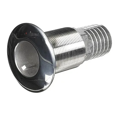 Attwood Stainless Steel Thru-Hull Standard Straight Barbed - 1-1/2" Inner Diamet