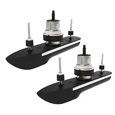 Raymarine RVM-420 Stainless Steel Thru-Hull Pair, 20 Degree Deadrise &amp; 10M C