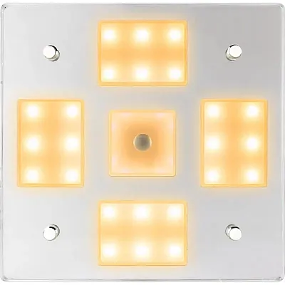 Sea-Dog Square LED Mirror Light w/On/Off Dimmer - White &amp; Blue
