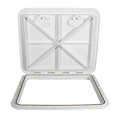 Beckson 18x21 Rectangular Hatch - White - ASA Material Acrylonitrile Styrene Acr