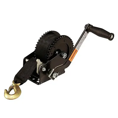 Attwood 2000 lb Dual Drive Winch - 2" x 20' Nylon Strap