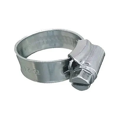 Trident Marine 316 SS Non-Perforated Worm Gear Hose Clamp - 3/8" Band - 5/8"&nda