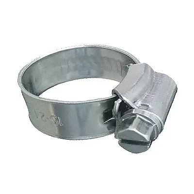 Trident Marine 316 SS Non-Perforated Worm Gear Hose Clamp - 3/8" Band - (5/16" &