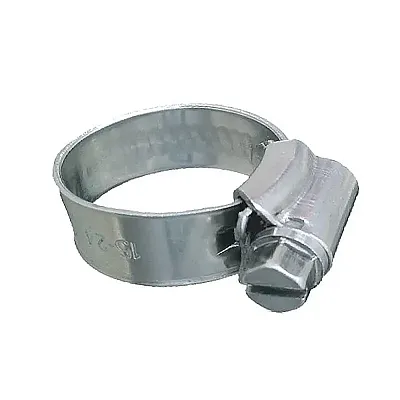 Trident Marine 316 SS Non-Perforated Worm Gear Hose Clamp - 3/8" Band - (1-1/16"