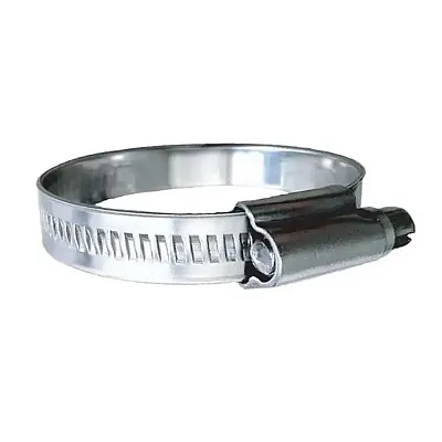 Trident Marine 316 SS Non-Perforated Worm Gear Hose Clamp - 15/32" Band - (1-1/1