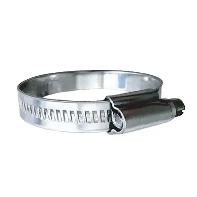 Trident Marine 316 SS Non-Perforated Worm Gear Hose Clamp - 15/32" Band - (1-1/4