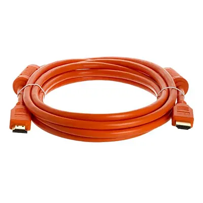 Cmple 989-N 28AWG HDMI Cable with Ferrite Cores - Orange -10FT