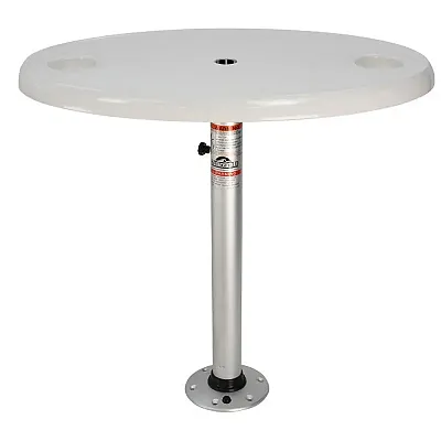 Springfield White Oval Table Package - 18&quot; x 30&quot; Threadlock