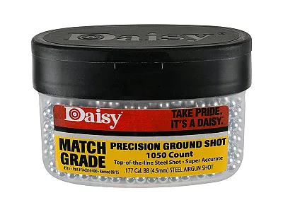 Daisy .177Cal Match Grade Precision Ground Steel Bbs - 5.1 Grain (1050 Count)