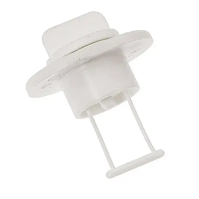 Barton Marine Drain Plug and Socket - White 15mm (19/32&quot;) Bore