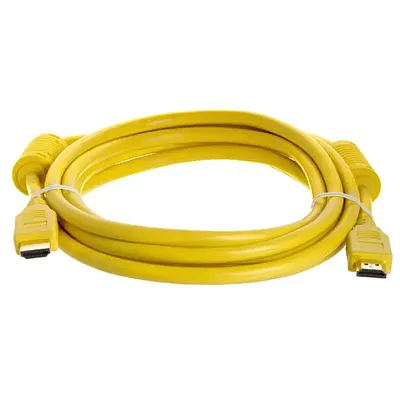 Cmple 993-N 28AWG HDMI Cable with Ferrite Cores - Yellow -10FT