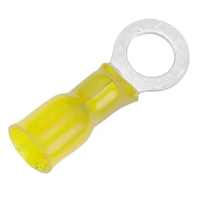 Pacer 12-10 AWG Heat Shrink Ring Terminal - 5/16&quot; Stud Size - 100 Pack