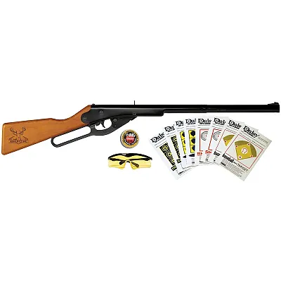 Daisy Buck 4105 Lever Action Spring Air Bb Rifle With Shooting Kit