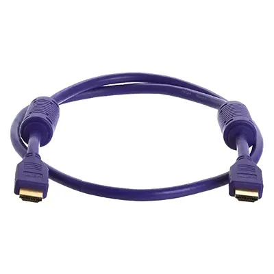Cmple 995-N 28AWG HDMI Cable with Ferrite Cores - Purple - 3FT