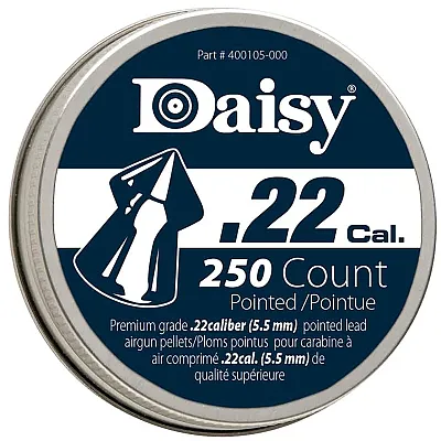 Daisy .22Cal Pointed Lead Pellets (250 Count)