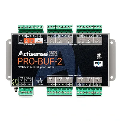 Actisense Pro NMEA 0183 Buffer - 2 OPTO Inputs, 12 ISO-Drive Outputs, Serial Por