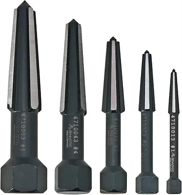 Knipex Screw Extractor Double-Edged Set 5 Parts Size 1 To 5 In Vinyl Pouch