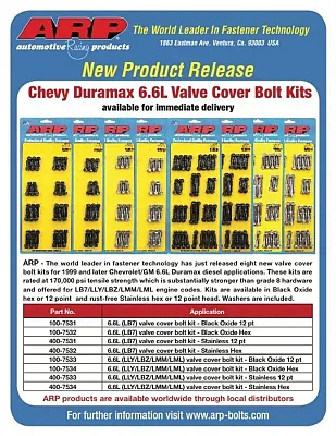 ARP 1007532 Hex Valve Cover Bolt Kit