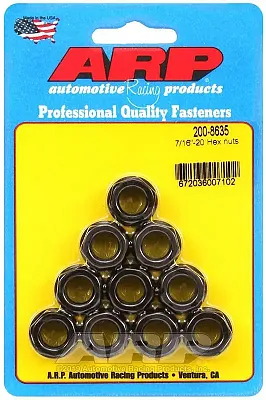 ARP 2008635 Hex Nuts 10Pk 7/16-20