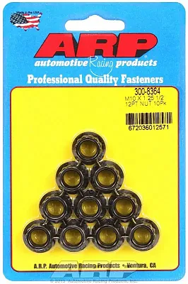 ARP 3008364 M10 X 1.25 12Pt Nut Kit