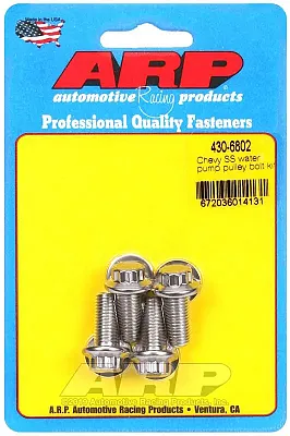 ARP 4306802 Wtr Pmp Pulley Bolt Kit
