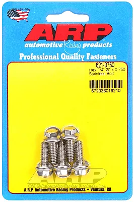ARP 6210750 Hex Blt 1/4-20X0.750 Pk/5