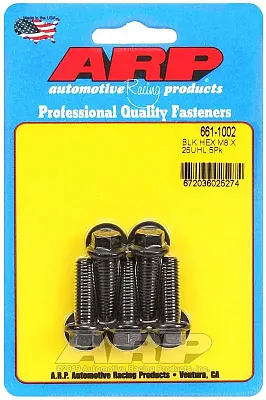 ARP 6611002 M8 X 1.25 X 25 Hex Blk