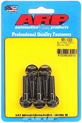 ARP 6611003 M8 X 1.25 X 30 Hex Blk
