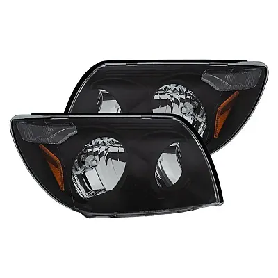 ANZO 111394 Crystal Headlights Black