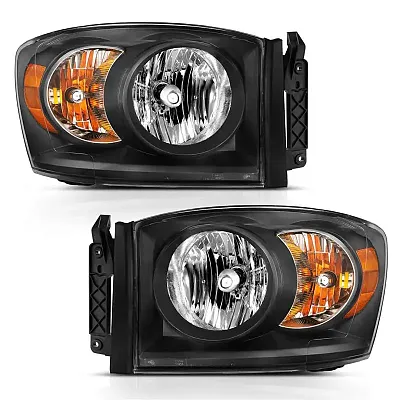 ANZO 111427 Crystal Headlight Set; Clear Lens