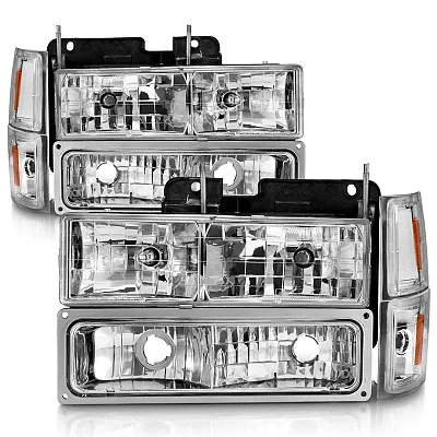 ANZO 111506 Crystal Headlights Chrome Housing W