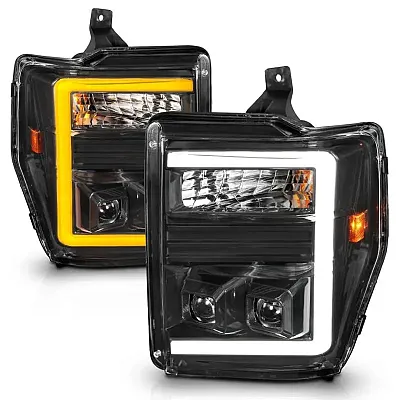ANZO 111586 Projector Headlight Set; Clear Lens