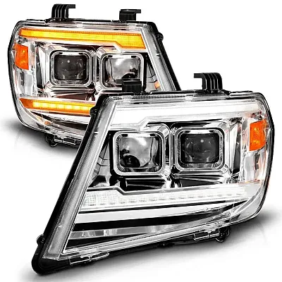 ANZO 111598 Dual Square Projector Chrome Headli