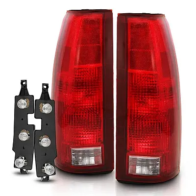 ANZO 311300 Tail Light Assembly; Red/Clear Lens