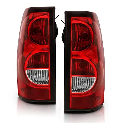 ANZO 311302 Tail Light Assembly; Red/Clear Lens