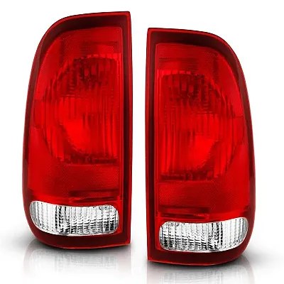 ANZO 311307 Tail Light Assembly; Red/Clear Lens