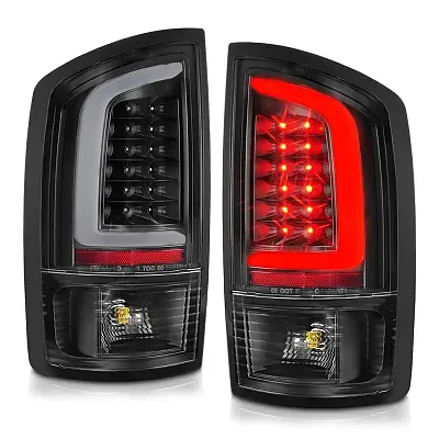 ANZO 311368 Led Tail Lights W/ Light Bar Black